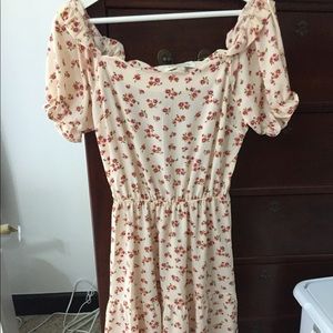 Rose fit and flare dress.